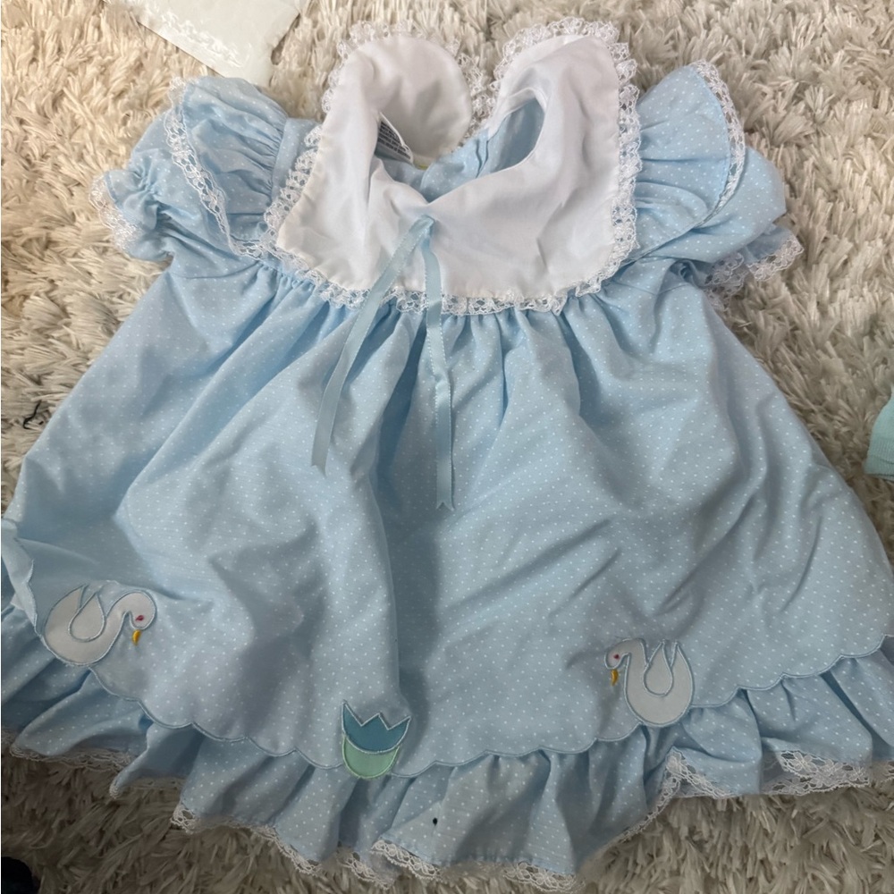 Vintage blue dress 12 months